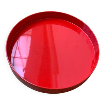 Vintage Space Age Red Tray from Boltze Design, 1970s