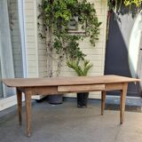 Table de ferme avec ses 2 bancs rénovées