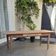 Farmhouse table with its 2 renovated benches