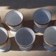 Vintage Japanese porcelain 8 egg cups with maple decor