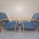 Pair of armchairs designed by K. Koželka & Antonín Kropáček for  Interier Praha Czechoslovakia 1950.