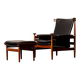 Fauteuil fini juhl et son ottoman