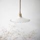 Suspension en opaline blanche