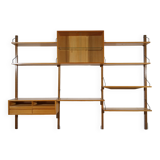 Poul cadovius modular shelving wall system royal, oak, danish design,1960s