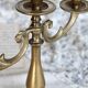 Antique 3-branch candelabra in patinated brass