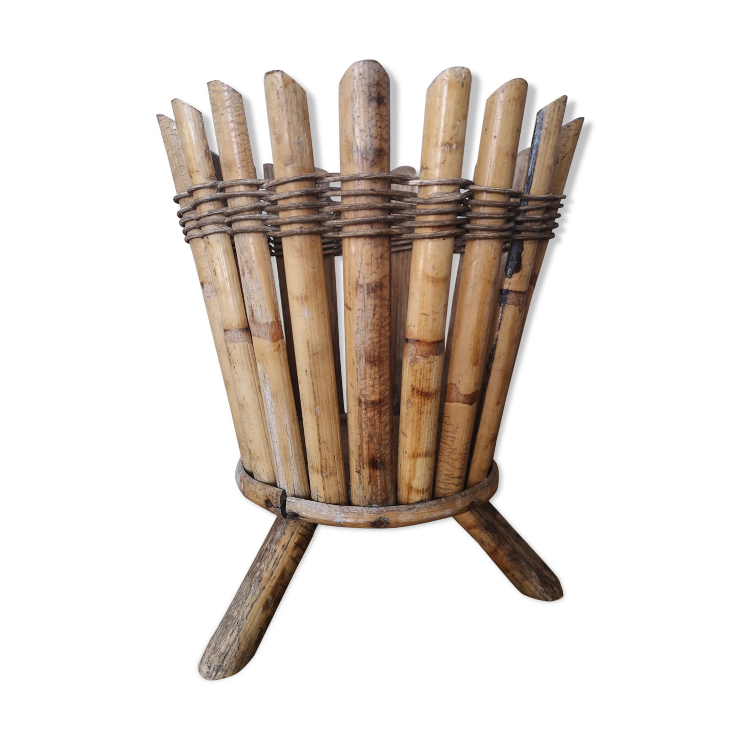 Pot cover, rattan flower holder