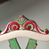 Chair with lyre backrest