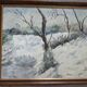Tableau paysage enneigé