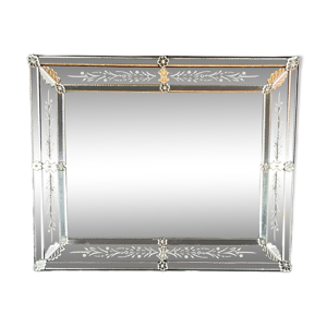 Grand miroir vénitien, - xxe