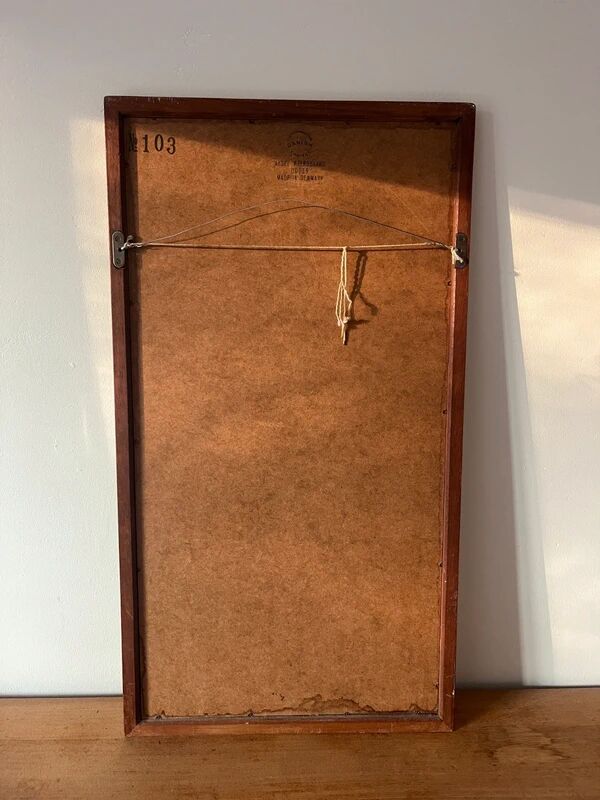 Aksel Kjersgaard model 103 mirror - Kai Kristiansen - Danish teak mirror