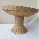 Wicker bowl on foot