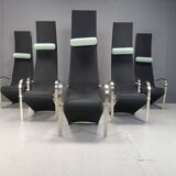 Postmodern King dining chairs by Belgochrom - set of 6