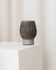 Gray and beige ceramic vase, vintage 1970s Danish studio pottery with incised texture
