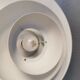 Classic danish designed hanging lamp from the 80s, in white lacquered metal