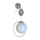 Opaline light hanging lamp with pulley