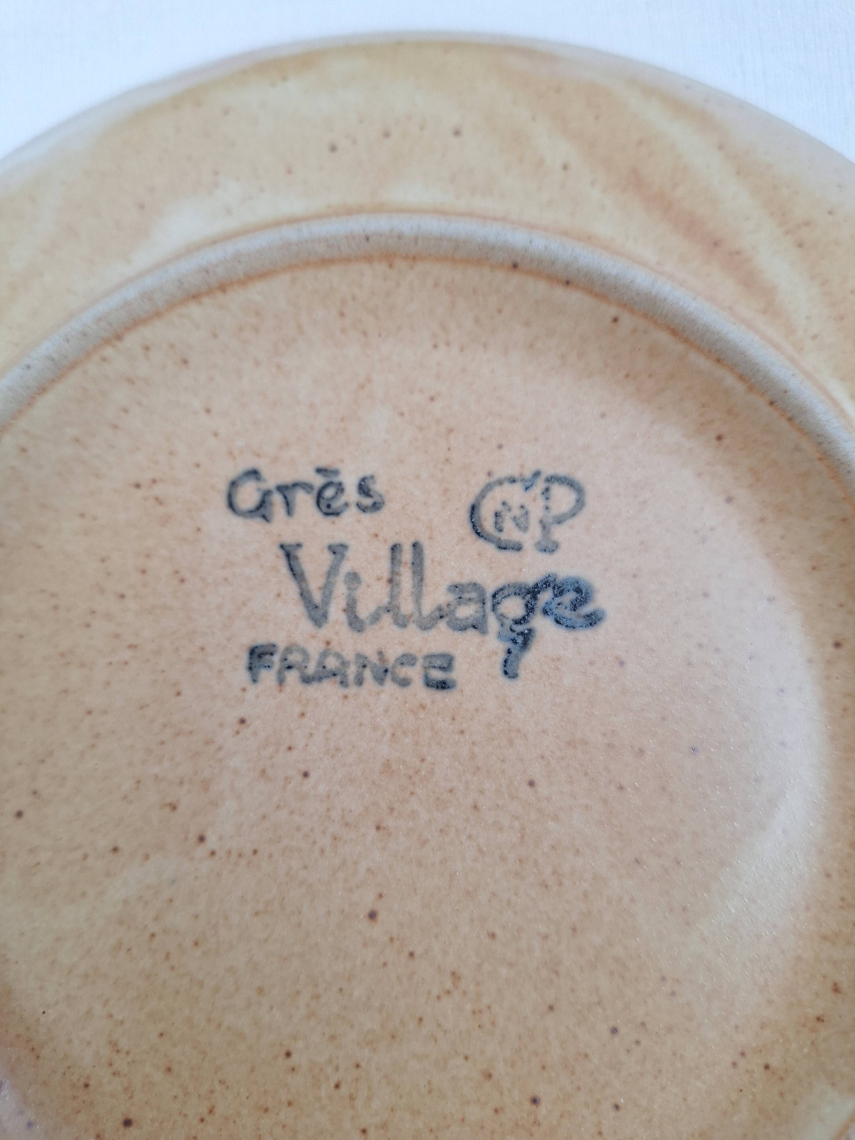 Vintage village stoneware dessert plates