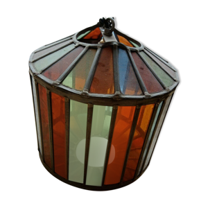 suspension en métal et verre