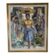 Oil on panel "Flower seller" by Jean GILIS (1897-1990)