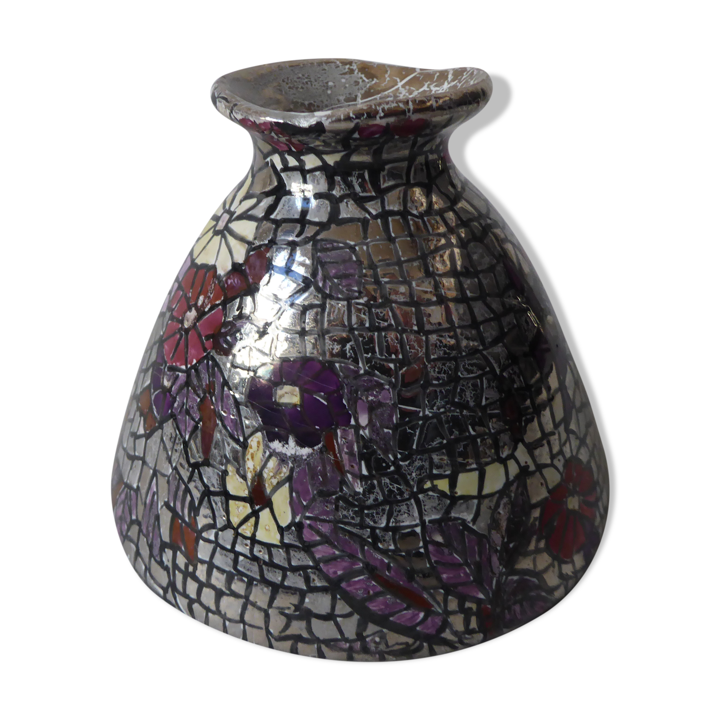 Vase dôme à décor floral Selency