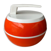 Orange vintage ice bucket