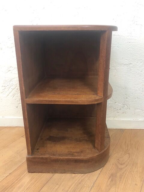 Wooden vintage corner low cabinet