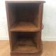 Wooden vintage corner low cabinet