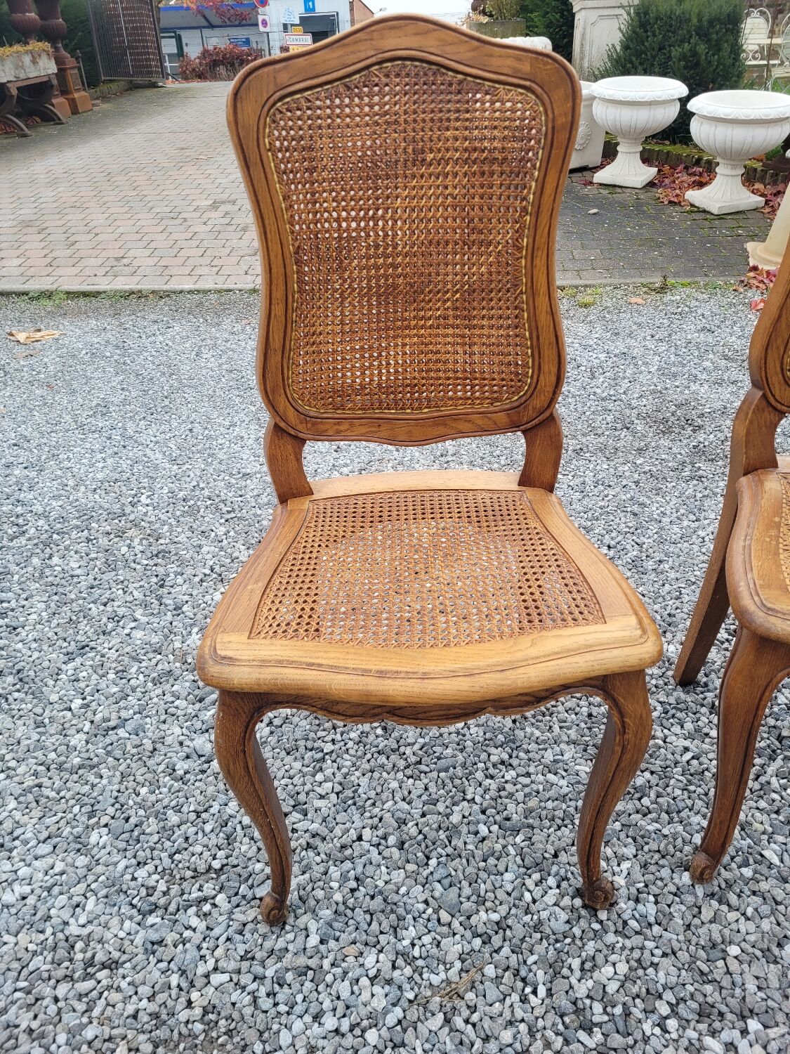 4 Louis XV style chairs cannée