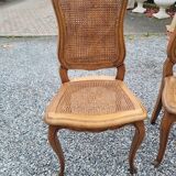 4 Louis XV style chairs cannée