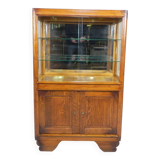 Art Deco display cabinet with sliding glass doors