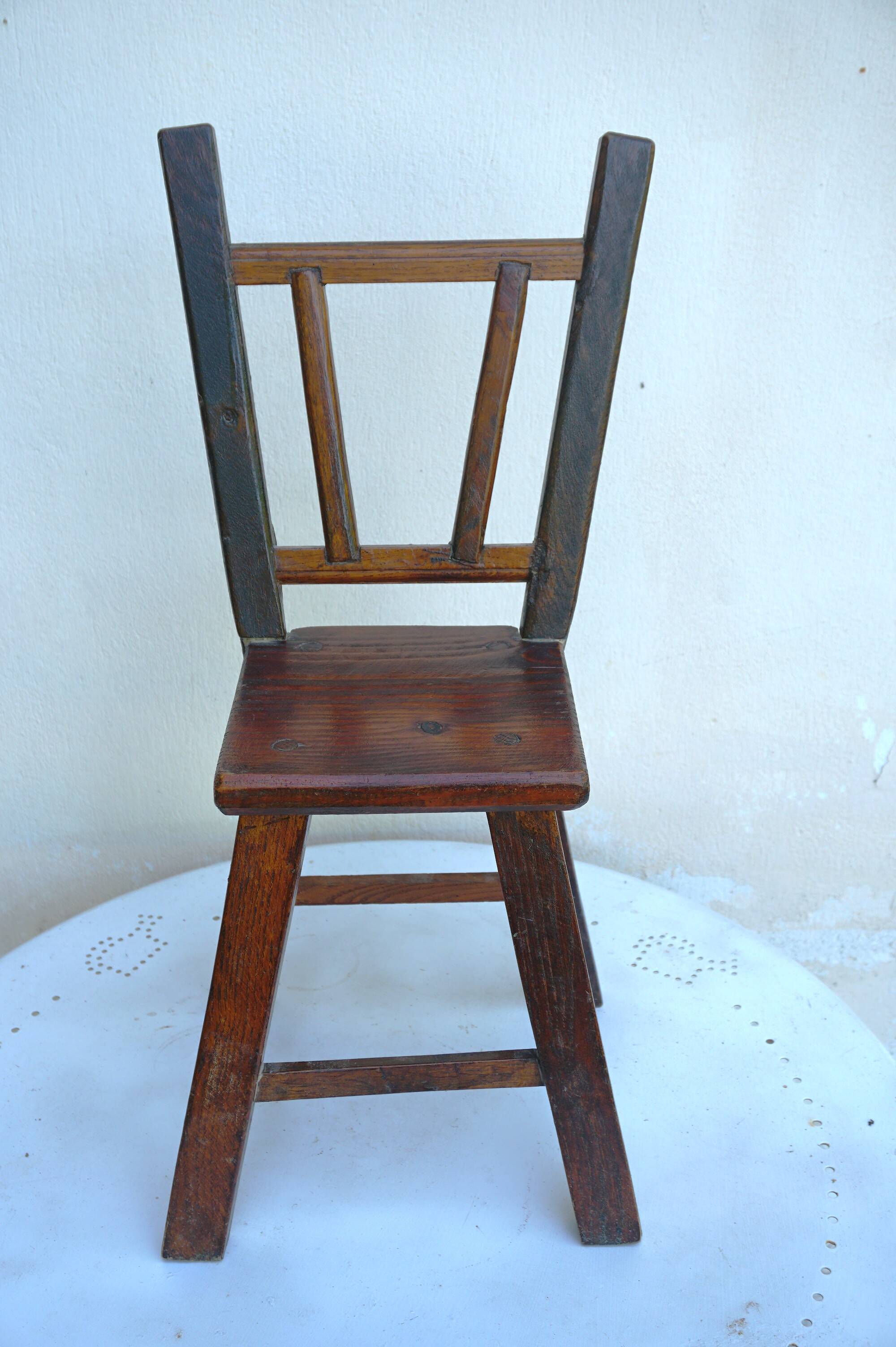 rustic children's chair