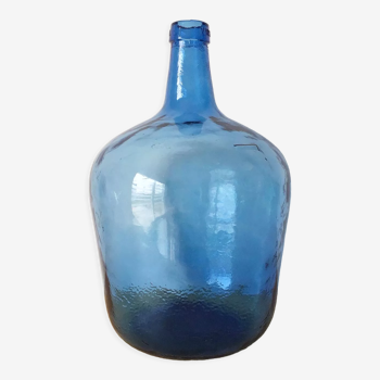 Dame-jeanne bleue vintage 10 l