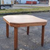 Solid wood art deco table, with extensions