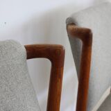 Set of 4 vintage dining chairs with new upholstery