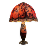 Glass paste lamp from the Art Nouveau period around 1900