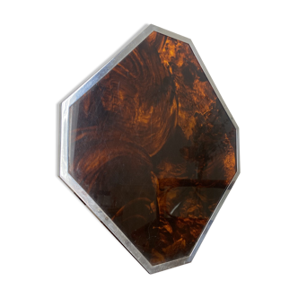 Lucite turtleshell-style tray circa 1970