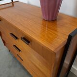 Teak schoenenkast met zwart metalen poten, nr. 2