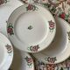 6 flat earthenware plates, L'Amandinoise