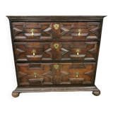 Rare oak chest of drawers | louis xiii / jacobean style | 17th century
