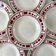 Lot de 6 assiettes creuses badonviller modèle barbizon années 30