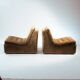 Pair of Modular Armchairs in Brown Corduroy by DUX, Sweden, 1970s