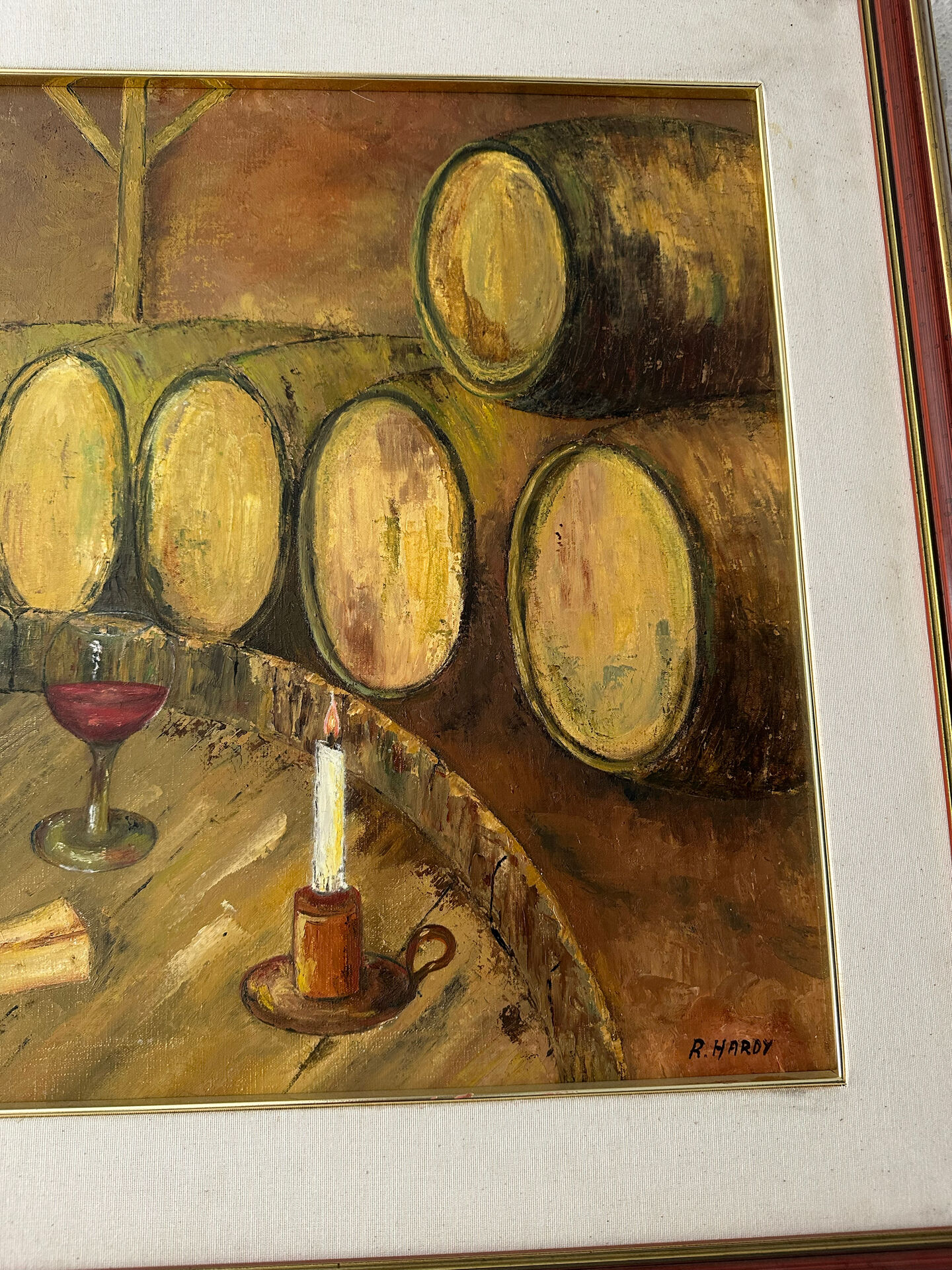 Peinture à l’huile nature morte