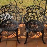 Ancient cast iron garden lounge
