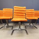 Set of 6 Space Age Dining Chairs, 1970s