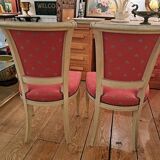 Pair of patinated Consulate-style chairs