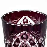 Purple crystal vase, Poland, 1960s