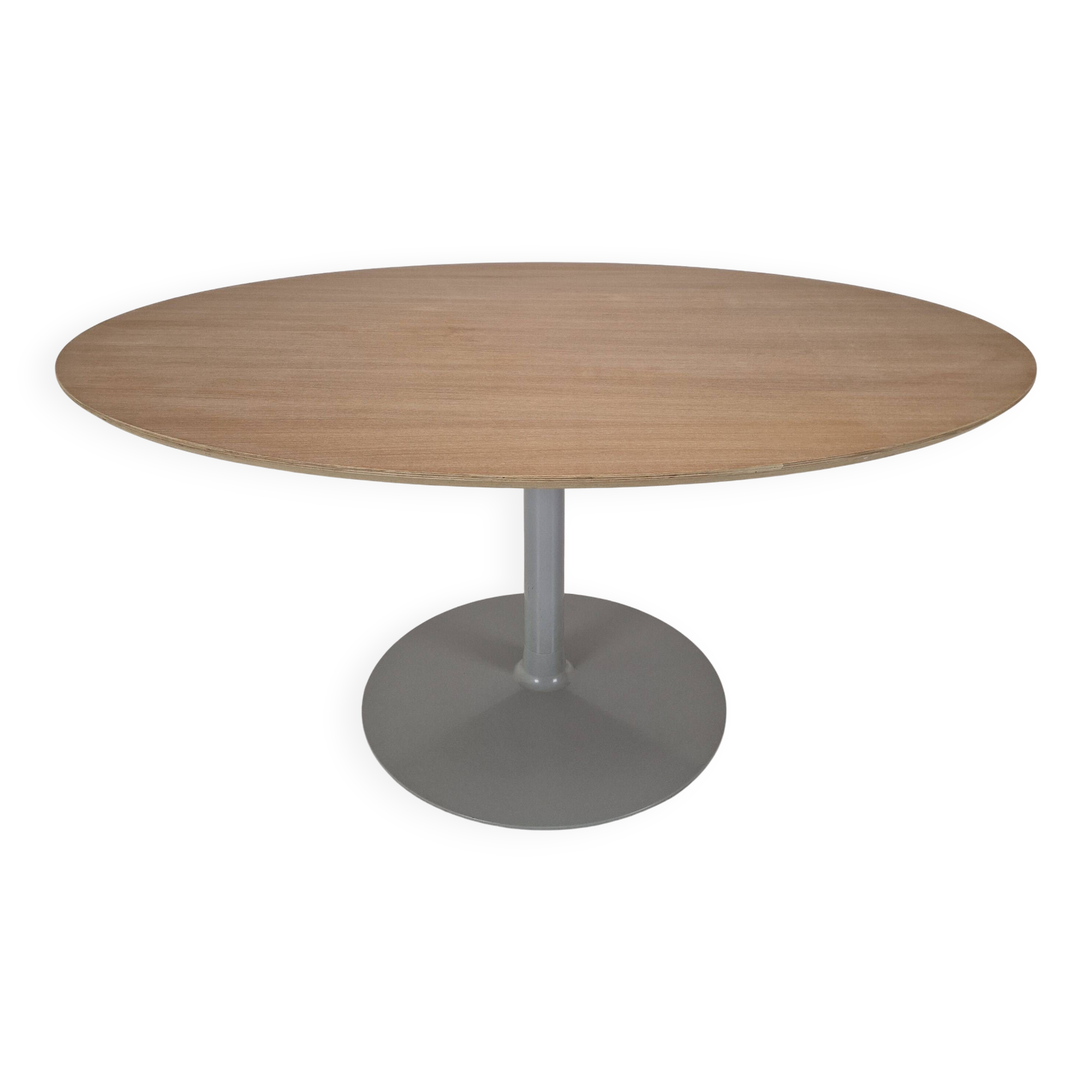Large Oval Dining Table in Oak by Pierre Paulin for Artifort, 2018