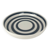 Grand bol ou plat en céramique de Kähler, Danemark, motif à rayures