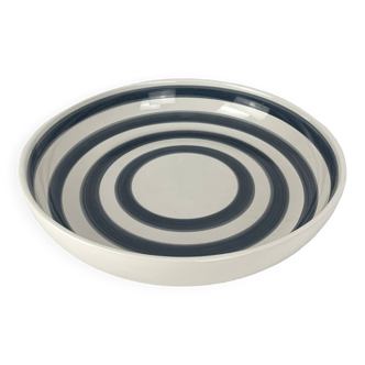 Large ceramic bowl or dish from Kähler, Denmark, striped pattern