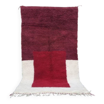 Traditional Beni Ourain Berber rug in natural wool 140/260 cm