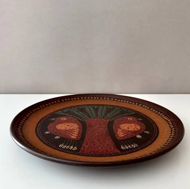 Vintage wall plates by KMK | hand-painted ceramics – cottage style